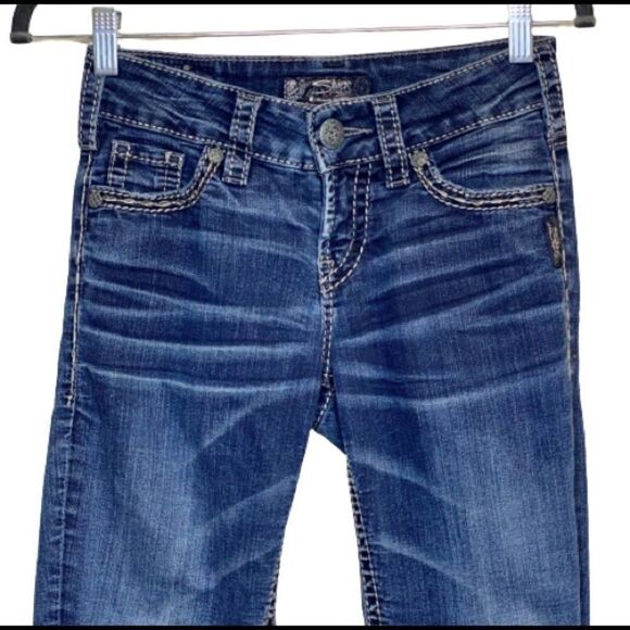 Silver Jeans Suki mid rise straight leg jeans size 24 - Picture 3 of 16